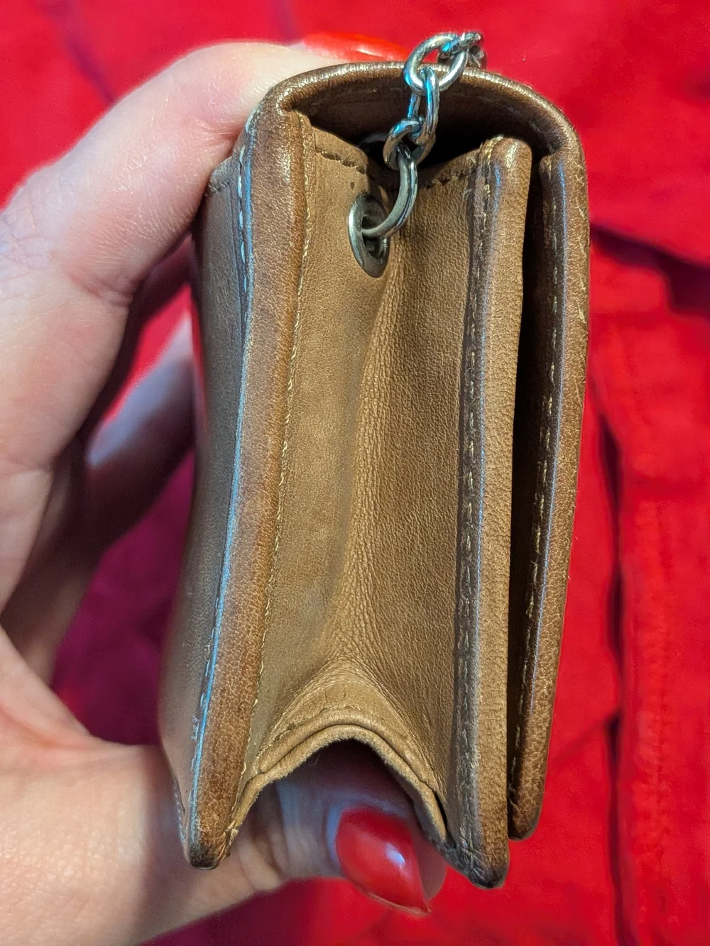 Coach Vintage Leatherware Embossed Leather Flap Clutch Wallet